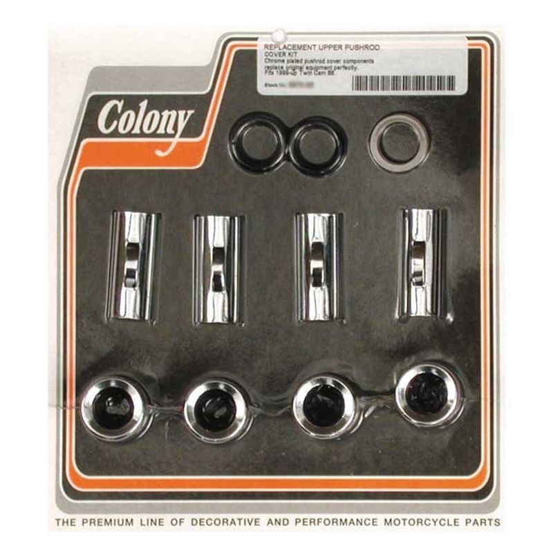 Kåpa stötstång Colony övre krom Twin Cam 99-17