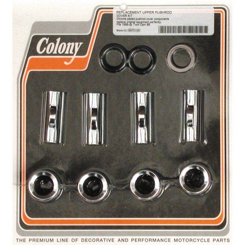 Kåpa stötstång Colony övre krom Twin Cam 99-17