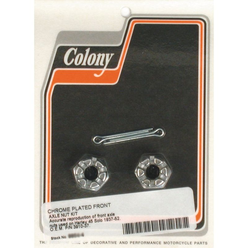 Muttersats hjulaxel fram Colony 45" SV SOLO 37-52 krom