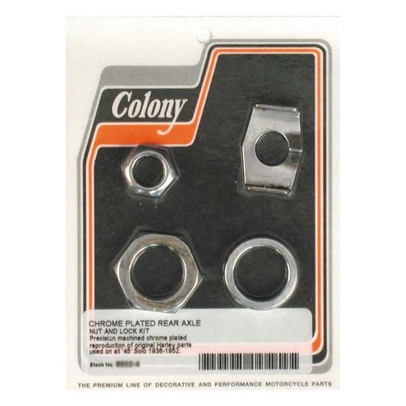 Mutter hjulaxel bak Colony 45" SV SOLO models 36-52 krom