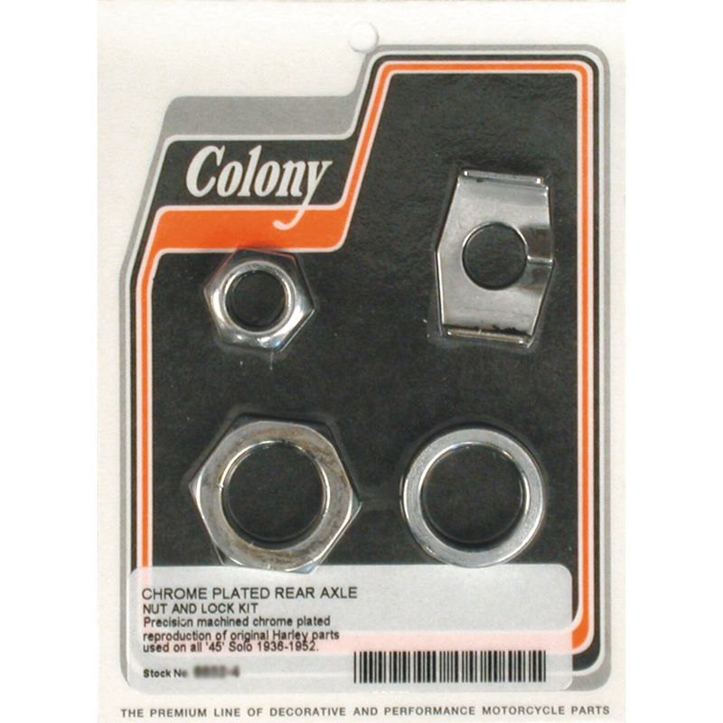 Mutter hjulaxel bak Colony 45" SV SOLO models 36-52 krom