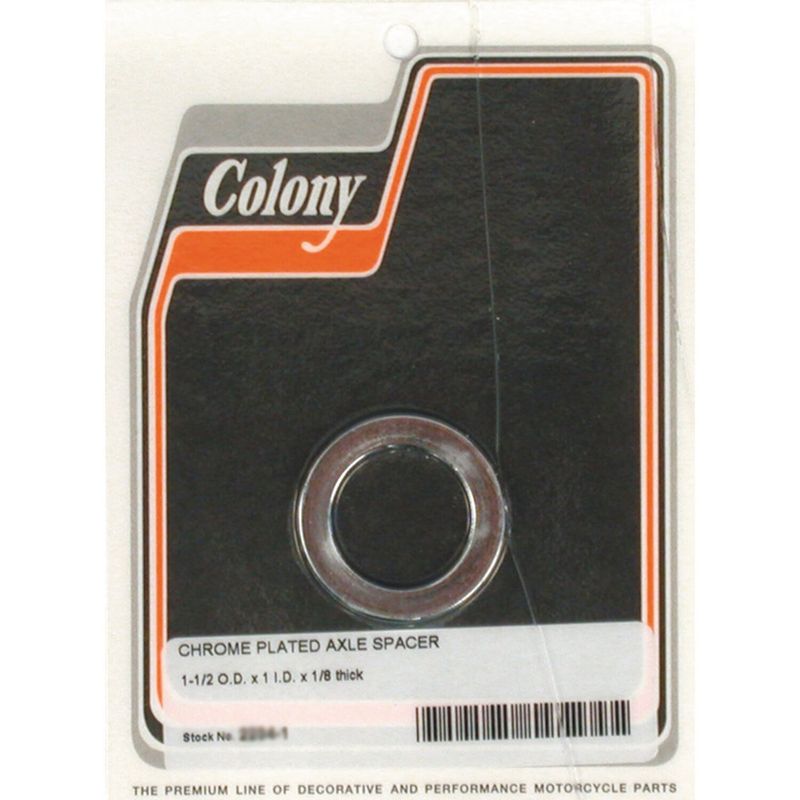 Distanser hjulaxel Colony 1/8" lång universal