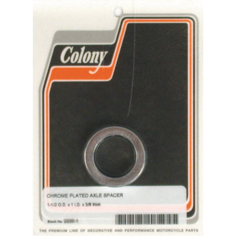 Distanser hjulaxel Colony 3/8" lång universal