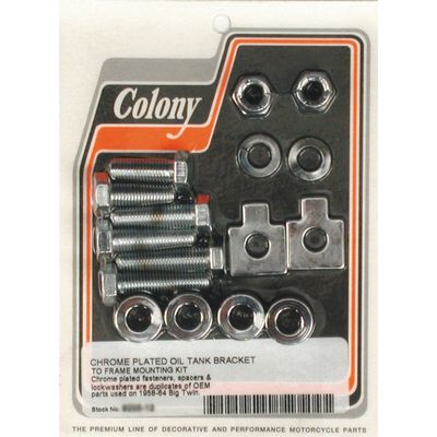 Monteringssats oljetank Colony Big Twin 58-64 krom