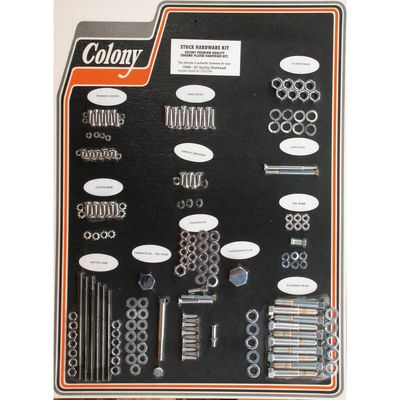 Skruvsats Colony Panhead 48-57 krom