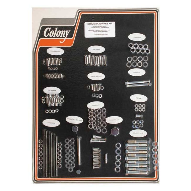 Skruvsats Colony krom Panhead 58-65