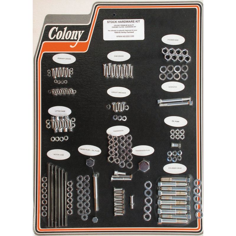 Skruvsats Colony krom Panhead 58-65