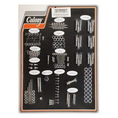 Skruvsats Colony 45" SV WITH CAST IRON HEADS krom