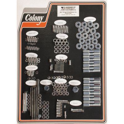 Skruvsats Colony 74"/80" U models WITH ALUMINUM krom