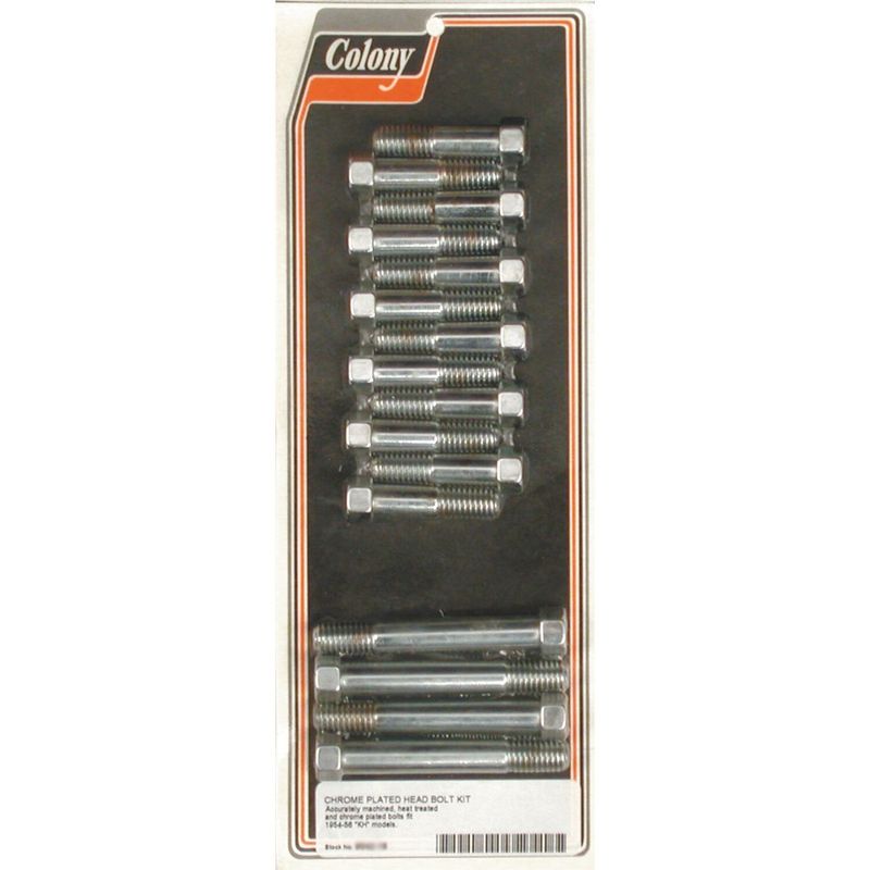 Topplocksbultsats Colony KH models 54-56 krom