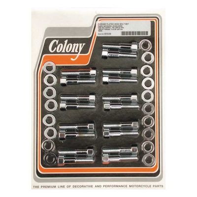 Topplocksbultsats Colony gjuten 74"/80" SV Big Twin 37-48 krom
