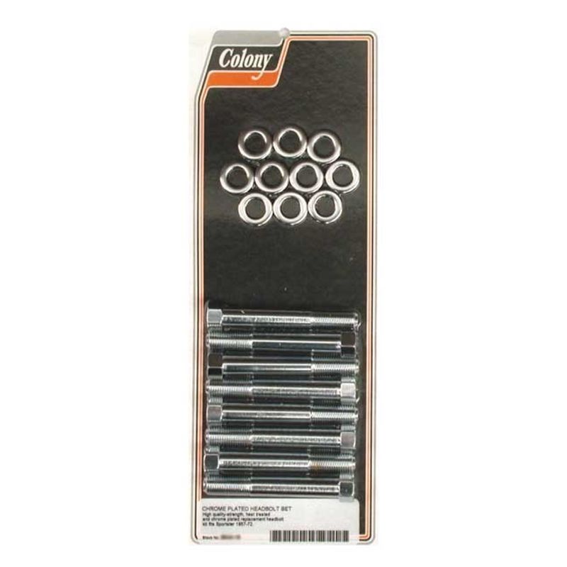 Topplocksbultsats Colony XL Sportster 57-72 krom