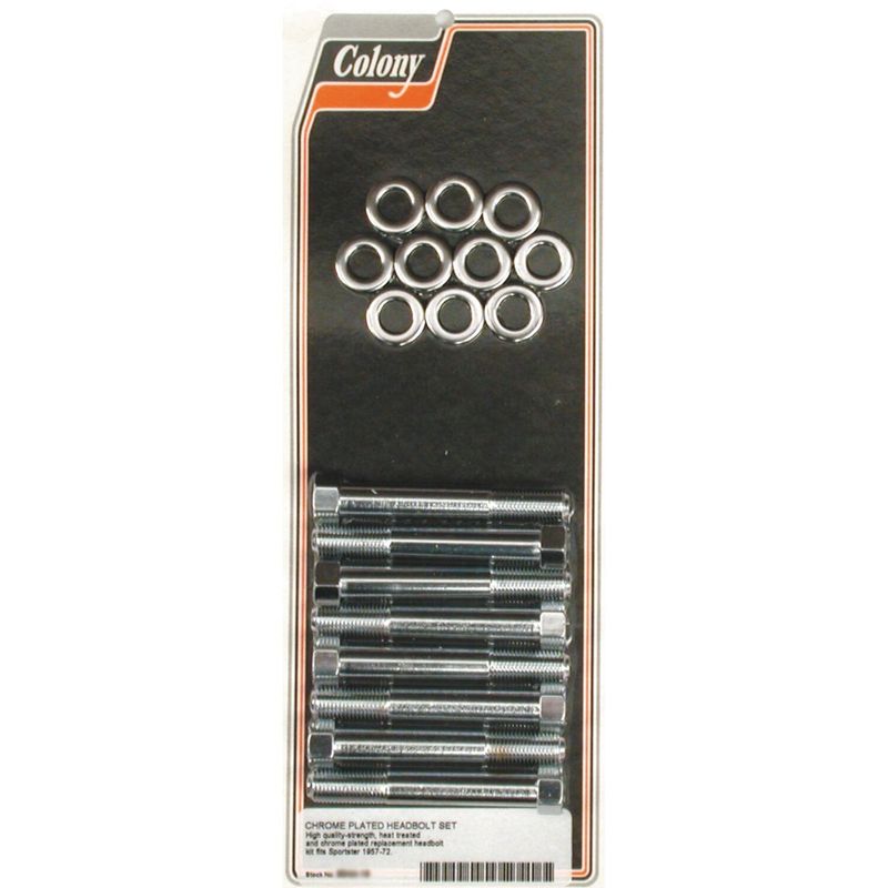 Topplocksbultsats Colony XL Sportster 57-72 krom