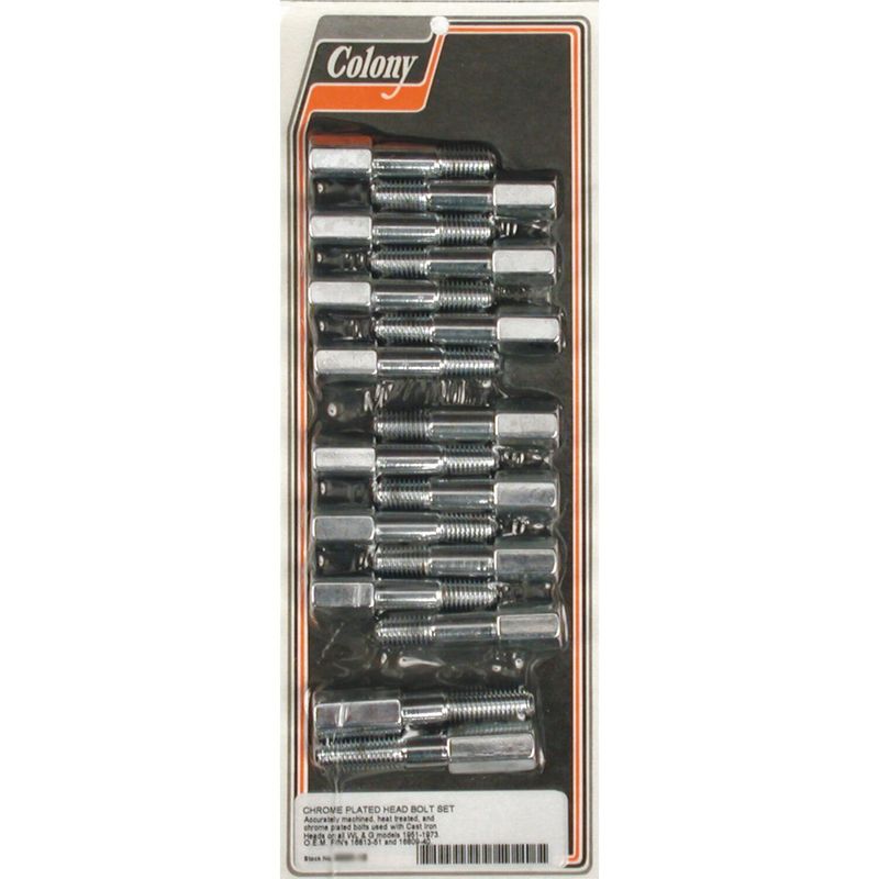 Topplocksskruvsats Colony krom gjuten 45" SV 51-73