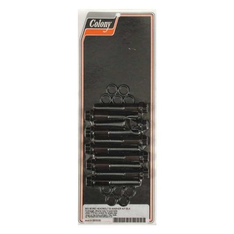 Topplocksbultsats Colony 12 big bore PAN, SHOVEL 48-84 svart