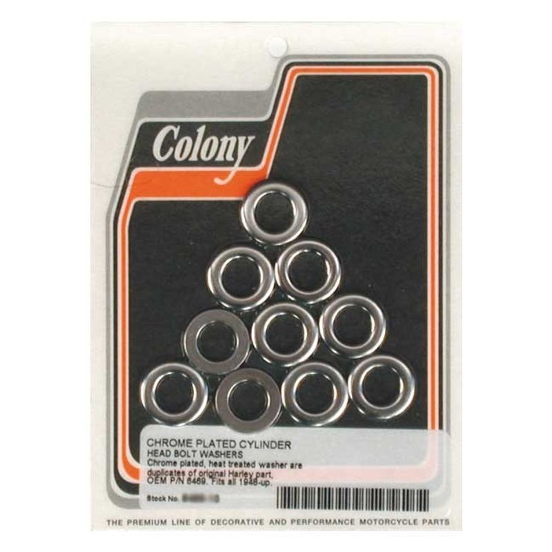 Bricka bult Colony OHV Big Twin 36-84 (10-pack) krom