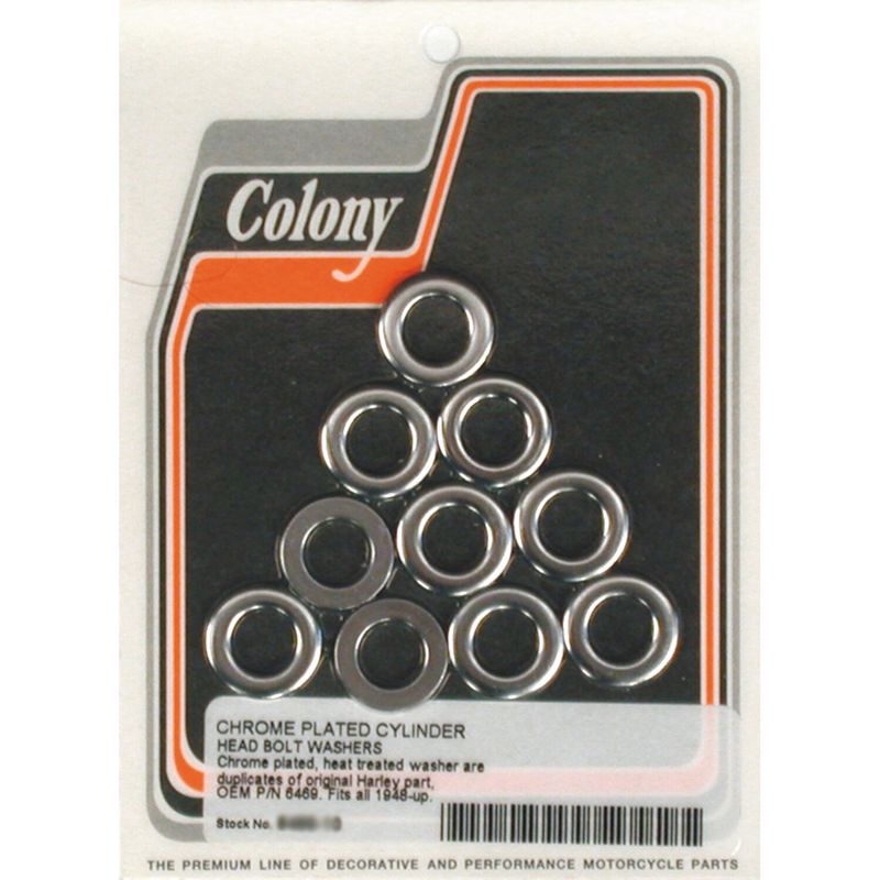 Bricka bult Colony OHV Big Twin 36-84 (10-pack) krom