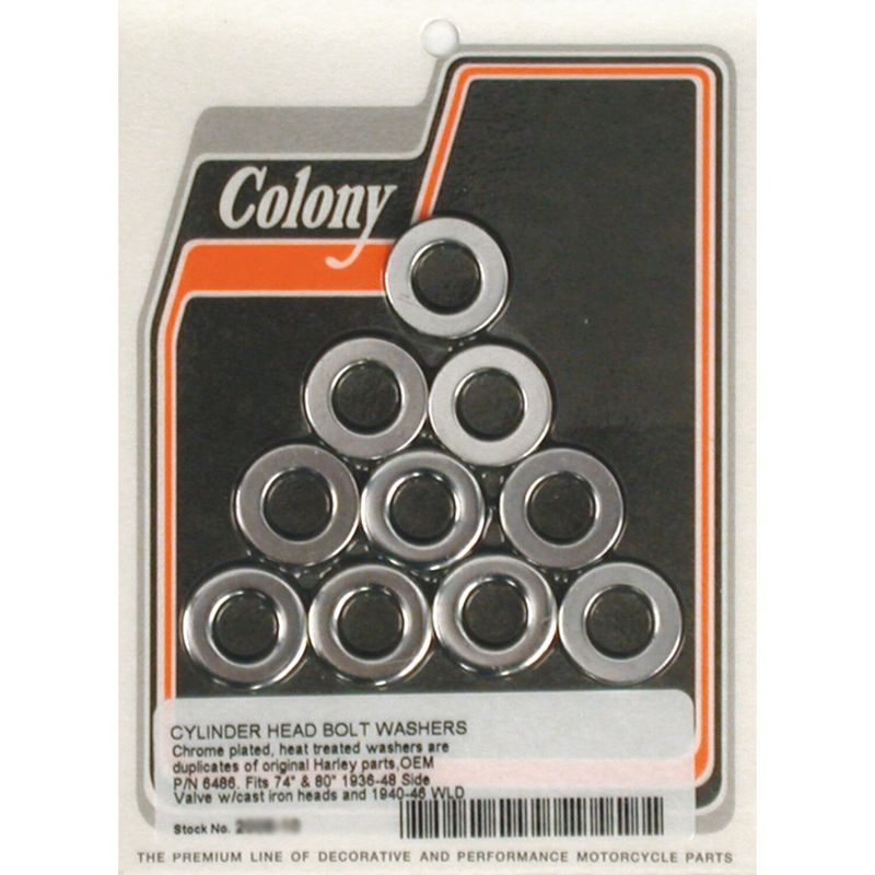 Bricka bult Colony 45" SV 29-73 (10-pack) krom