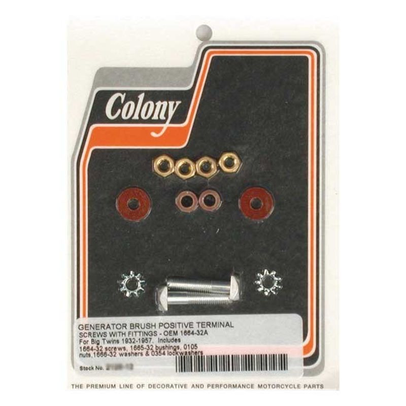 Skruvsats pluspol generator Colony Big Twin 32-57