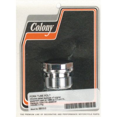 Plugg gaffelrör Colony 39mm platt krom FXR 87-94