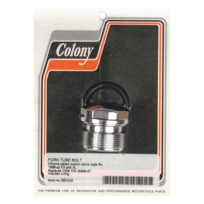 Plugg gaffelrör Colony Domed 39mm krom FXR 87-94
