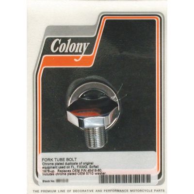 Skruv lock Colony 41mm platt krom L77-84 FL