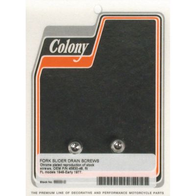 Avtappningsskruvar gaffelben Colony insex krom 49-E77 FL