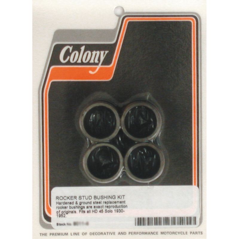 Bussningssats vipparmsbultar Colony 45" Springer Flathead solo 30-52 (4-pack)