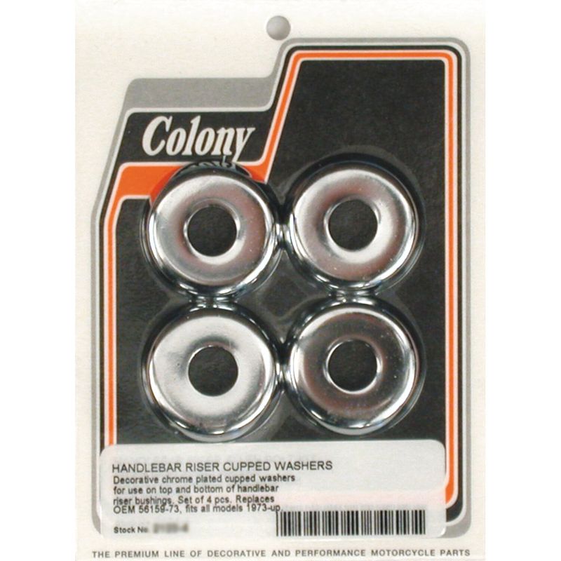 Bricka Colony all Big Twin 73-25 (4-pack) krom