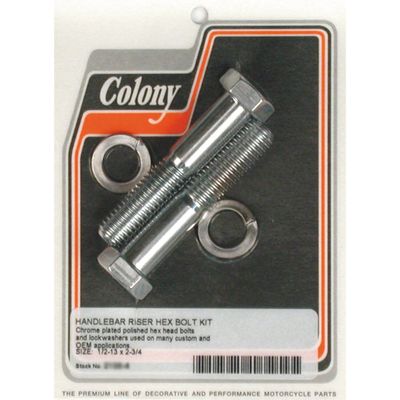 Bult riser Colony 1/2-13x2 3/4" universal krom