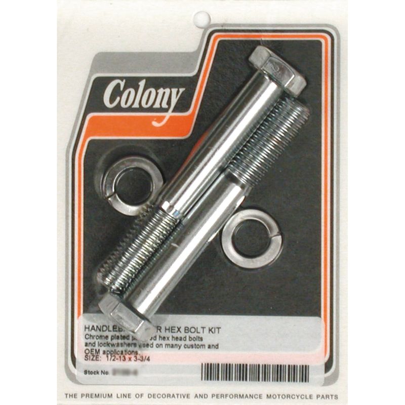Skruv riser Colony 1/2-13x3 3/4" krom universal 2139-4