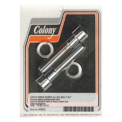 Skruv riser Colony 1/2-20x2 1/2" krom universal 2132-4