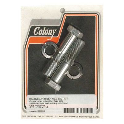 Skruv riser Colony 1/2-20x2 1/2" krom universal 2242-4
