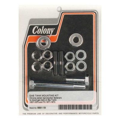 Monteringssats bensintank Colony Big Twin 37-75 krom