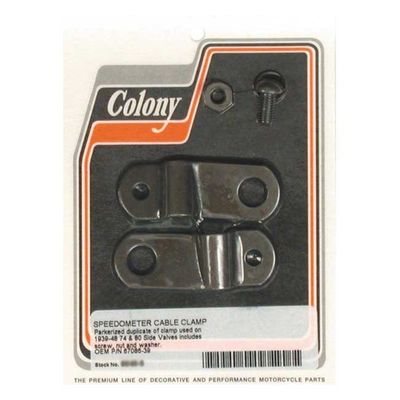 Klammer vajer Colony svart 74"/80" Flathead Big Twin 39-48