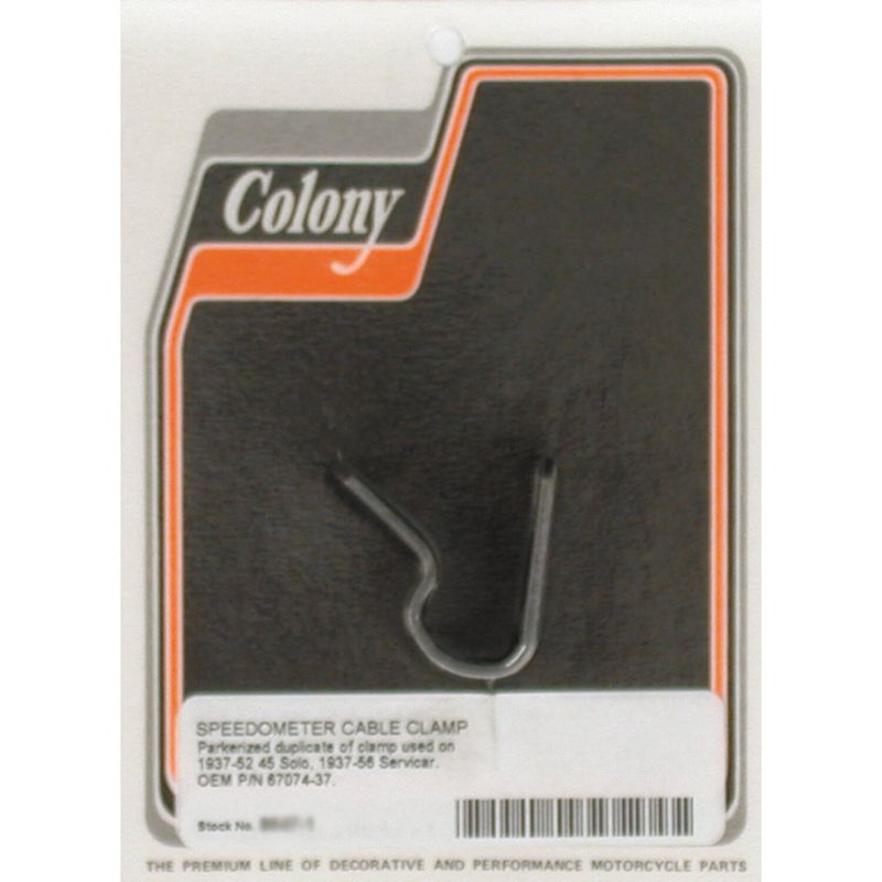 Klammer vajer Colony svart 45" Flathead solo 37-52