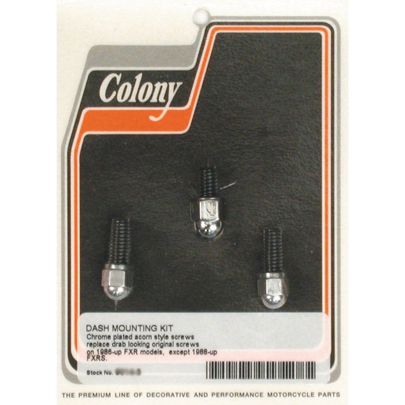 Monteringssats kåpa Colony Acorn krom FXR 86-92