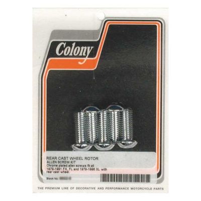 Skruvsats bromsskiva bak Colony Buttonhead FX, FL 79-91 (5-pack)