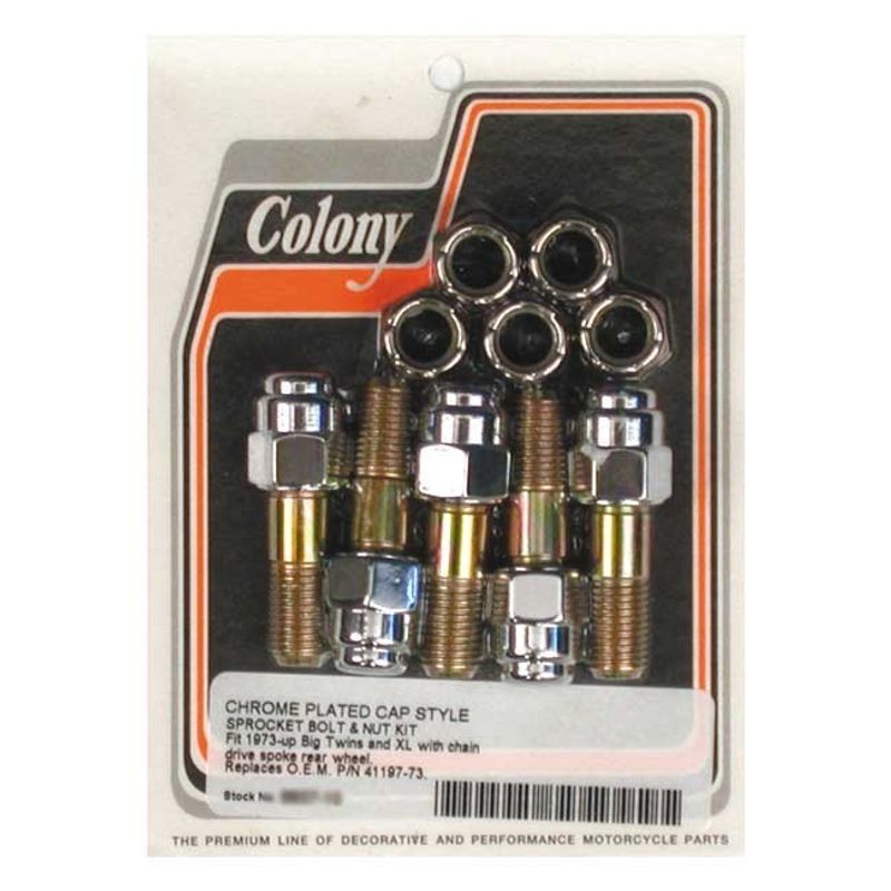 Skruv- och muttersats Colony Big Twin 73-84 8837-10