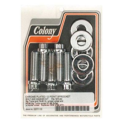 Skruvsats drev Colony krom Big Twin 73-92 2277-10