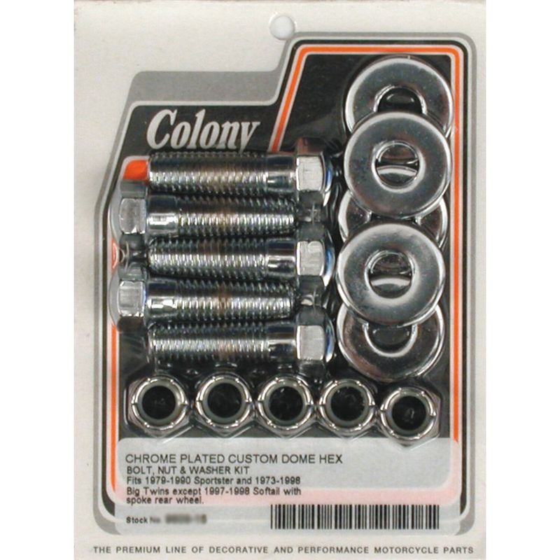 Skruvsats drev Colony krom Big Twin 73-92 9609-15