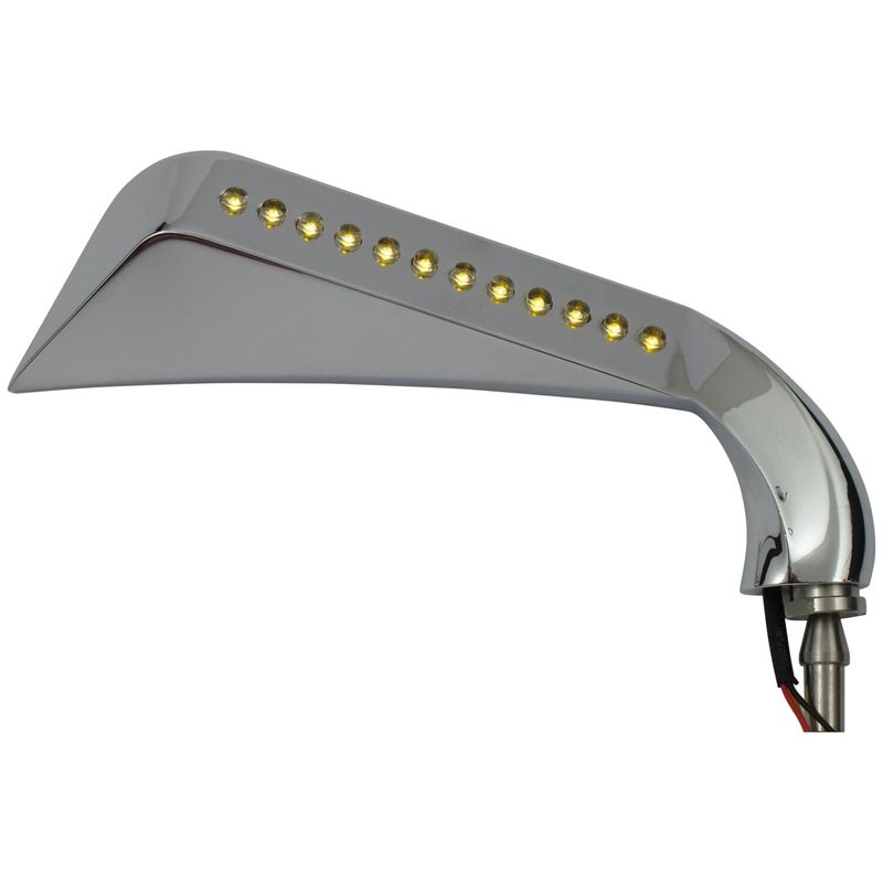 Spegel blinkers MCS California LED krom