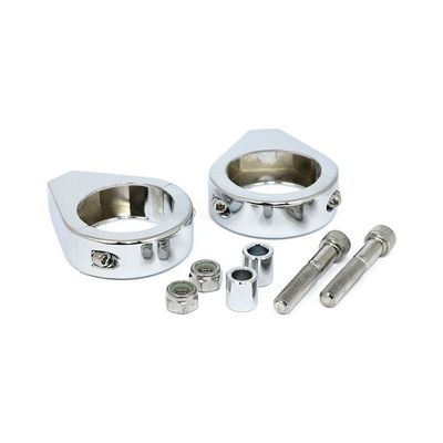 Klammer fäste MCS 49mm slät krom universal