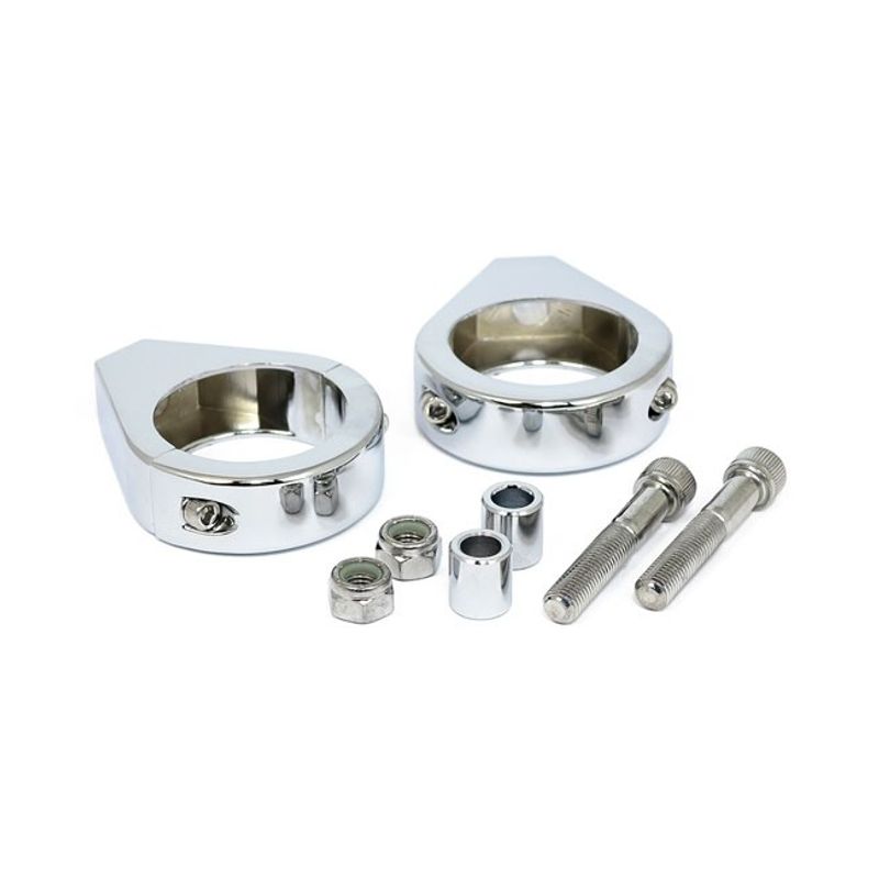 Klammer fäste MCS 49mm slät krom universal
