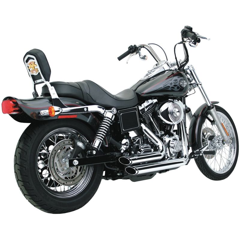 Avgassystem Vance & Hines 2-1/2" krom Dyna 91-05
