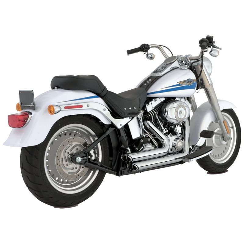 Avgassystem Vance & Hines 2-1/2" Softail 87-11 krom