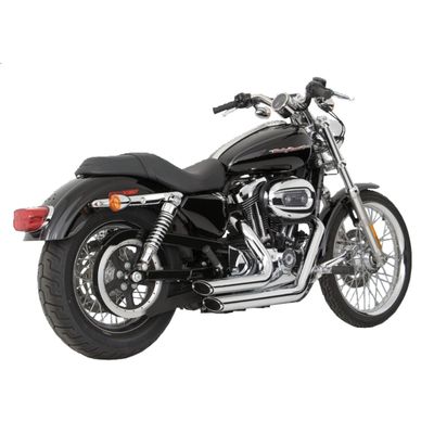 Avgassystem Vance & Hines Shortshots Staggered 2-1/2" krom XL Sportster 04-13