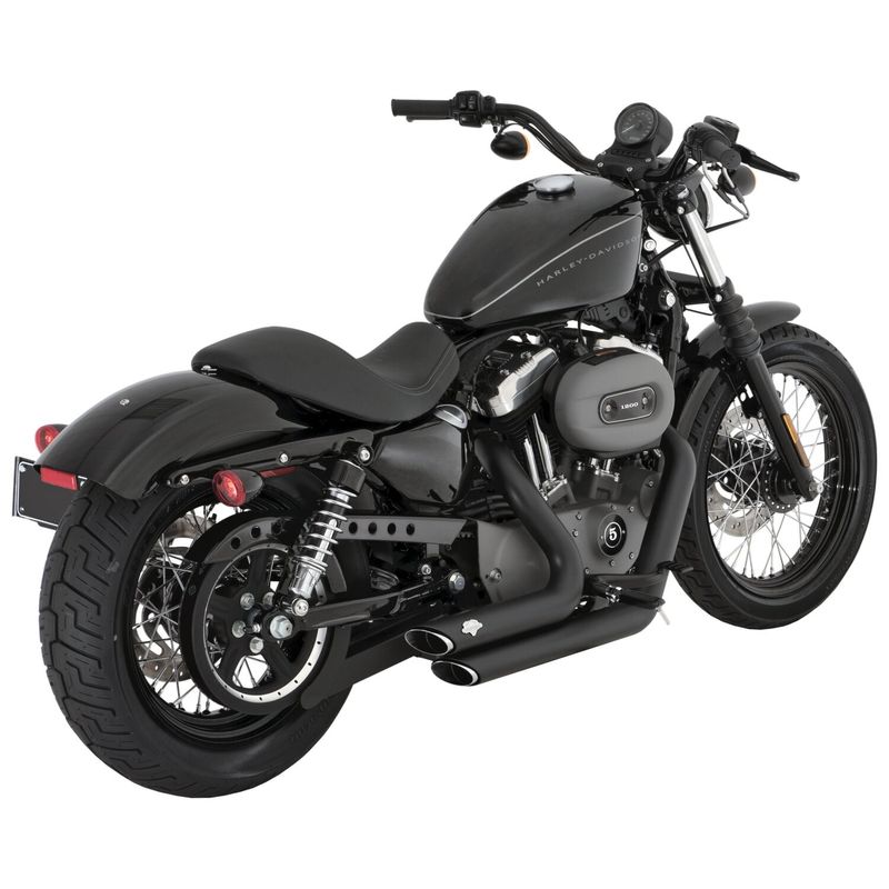 Avgassystem Vance & Hines 2-1/2" svart XL Sportster 04-13