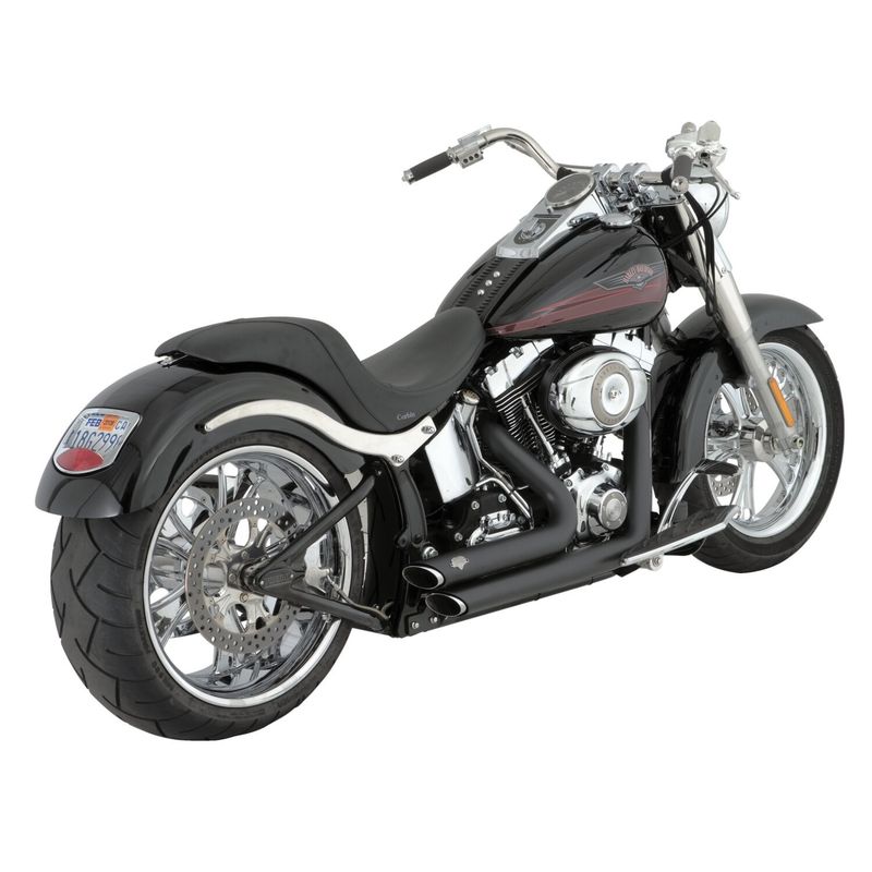 Avgassystem Vance & Hines 2-1/2" Softail 87-11 svart