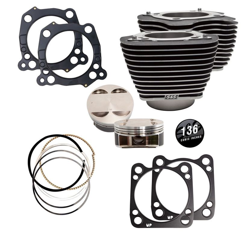 Kolvsats cylinder S&S 136" M8 models 17-25 klar